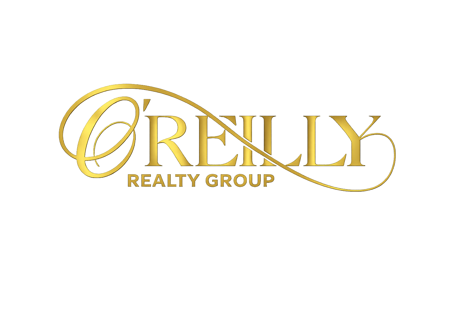 O’Reilly Realty Group gold luxury logo on black background